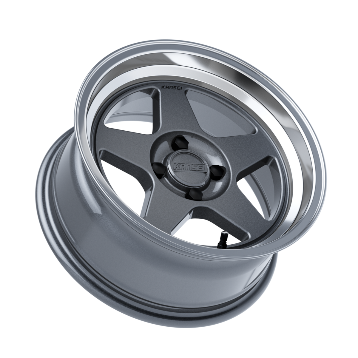 KNP 15" - Gloss Gunmetal Machined Lip