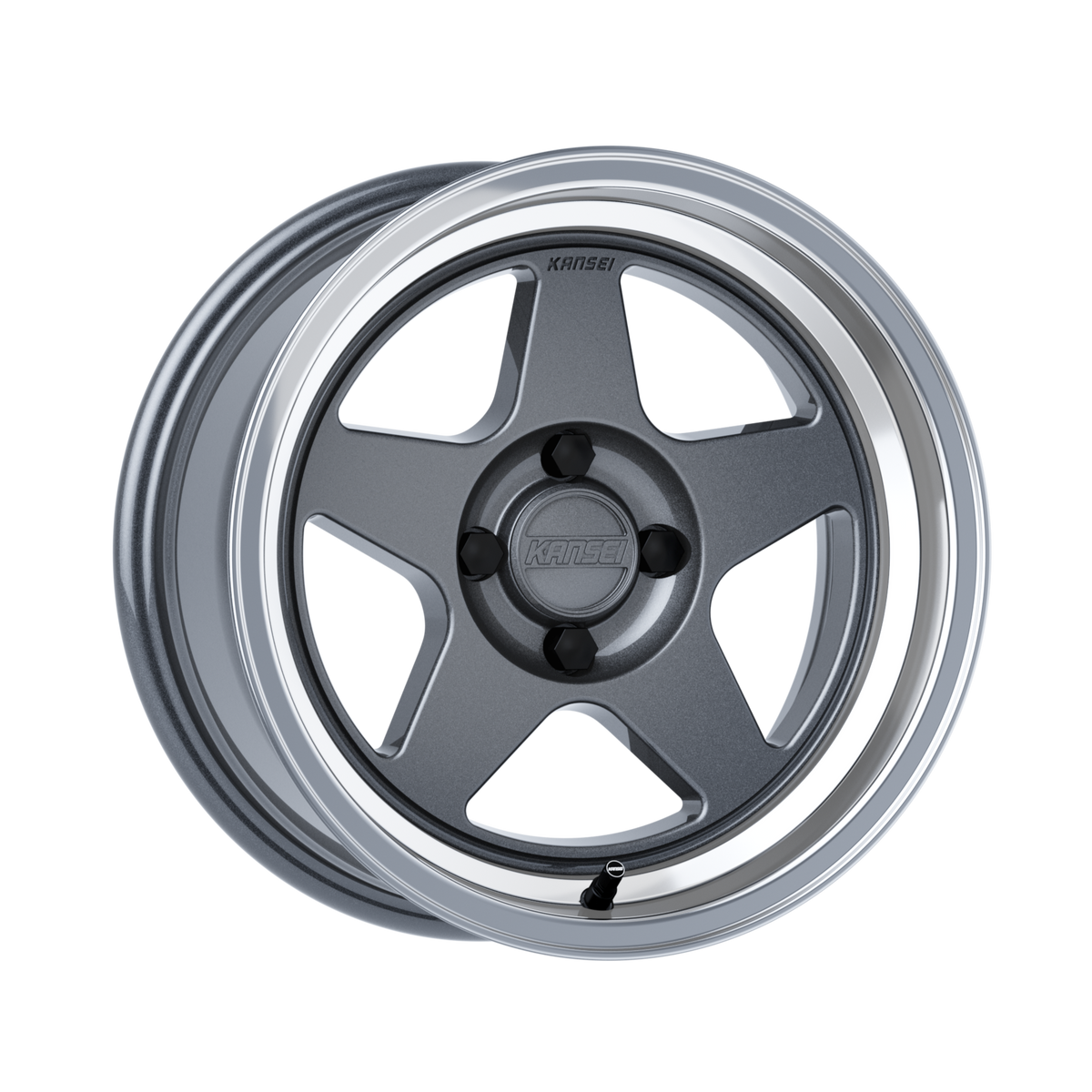 KNP 15" - Gloss Gunmetal Machined Lip