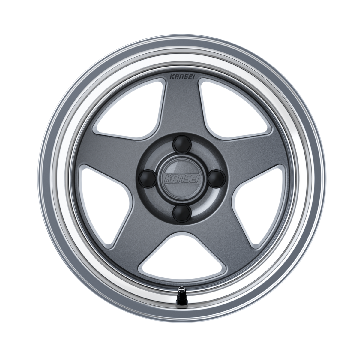 KNP 15" - Gloss Gunmetal Machined Lip