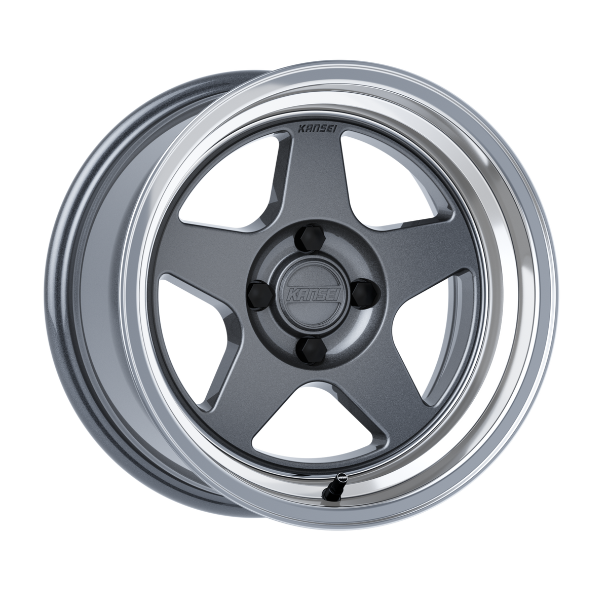 KNP 15" - Gloss Gunmetal Machined Lip