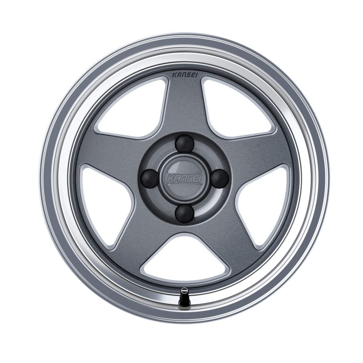 KNP 15" - Gloss Gunmetal Machined Lip