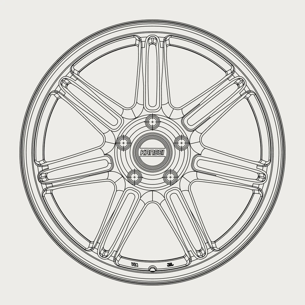 SEVEN - Hyper Silver line art