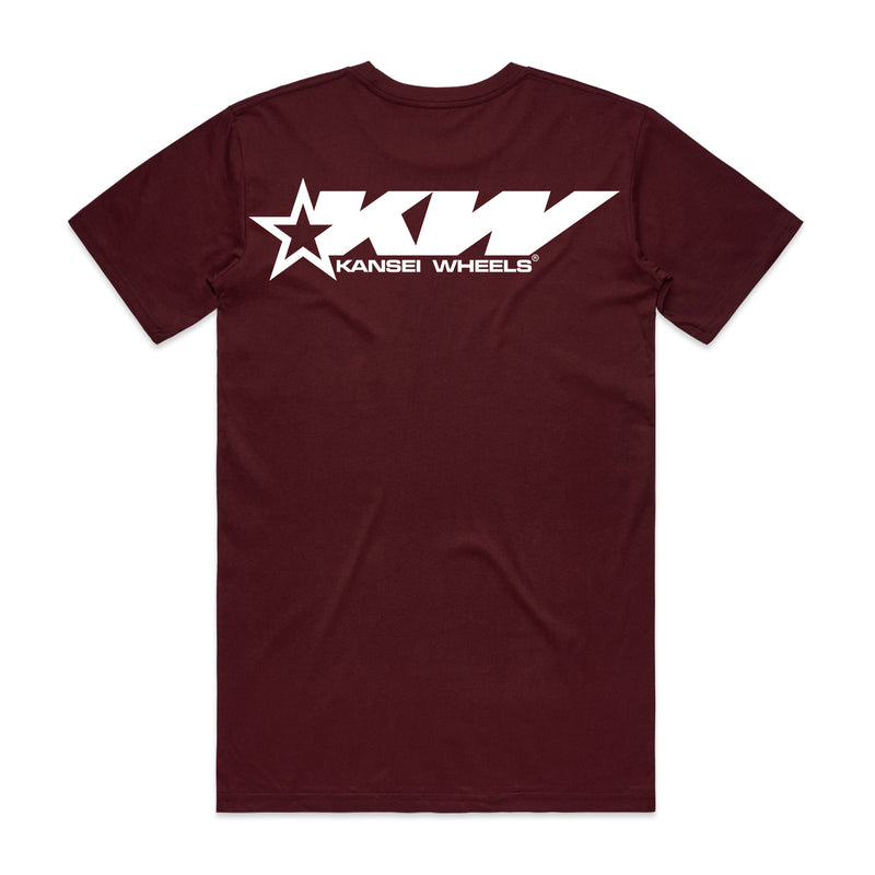 Kansei Star Tee Burgandy