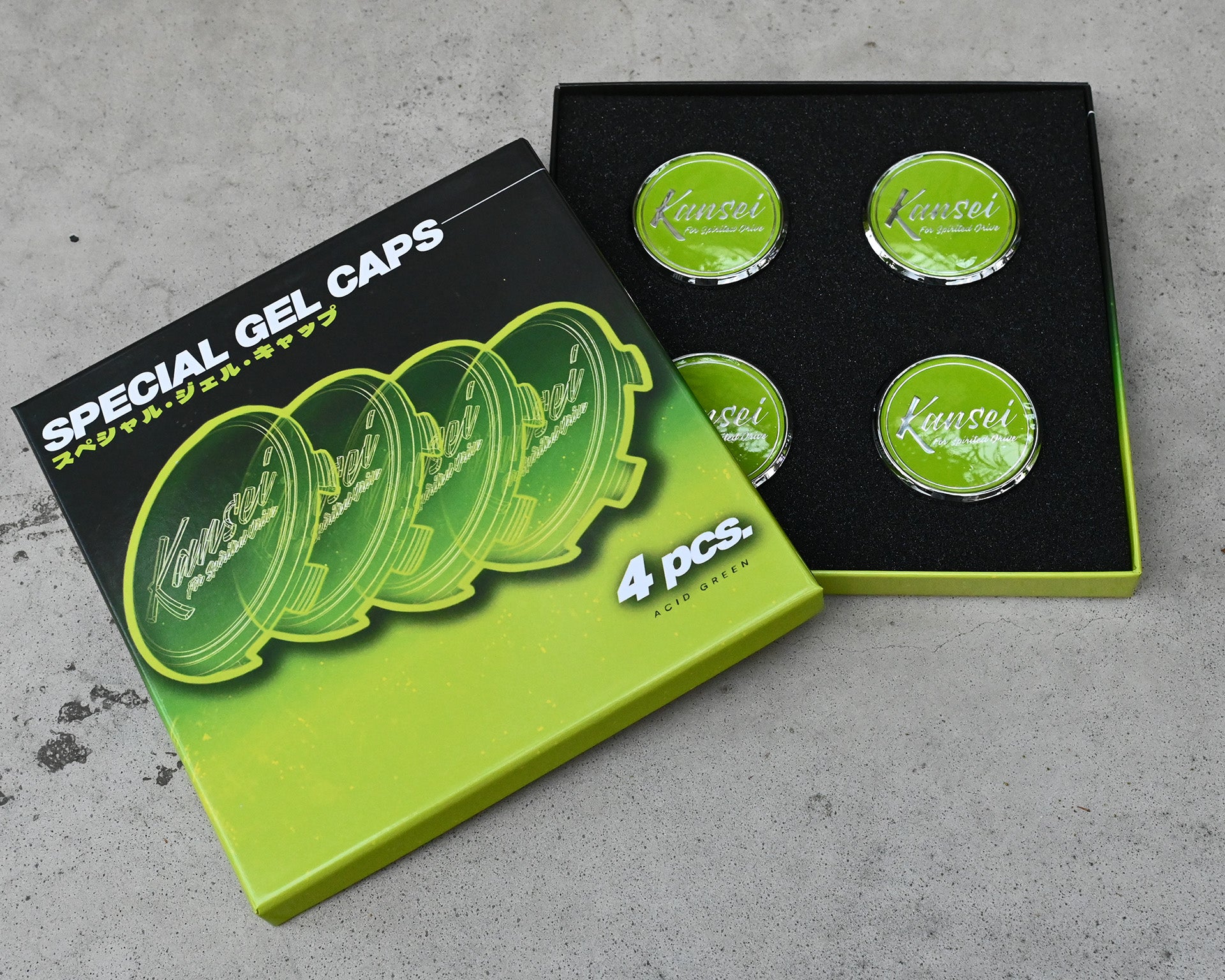 Special Edition Acid Gel Cap Boxed Set (4 pcs) – Kansei Wheels