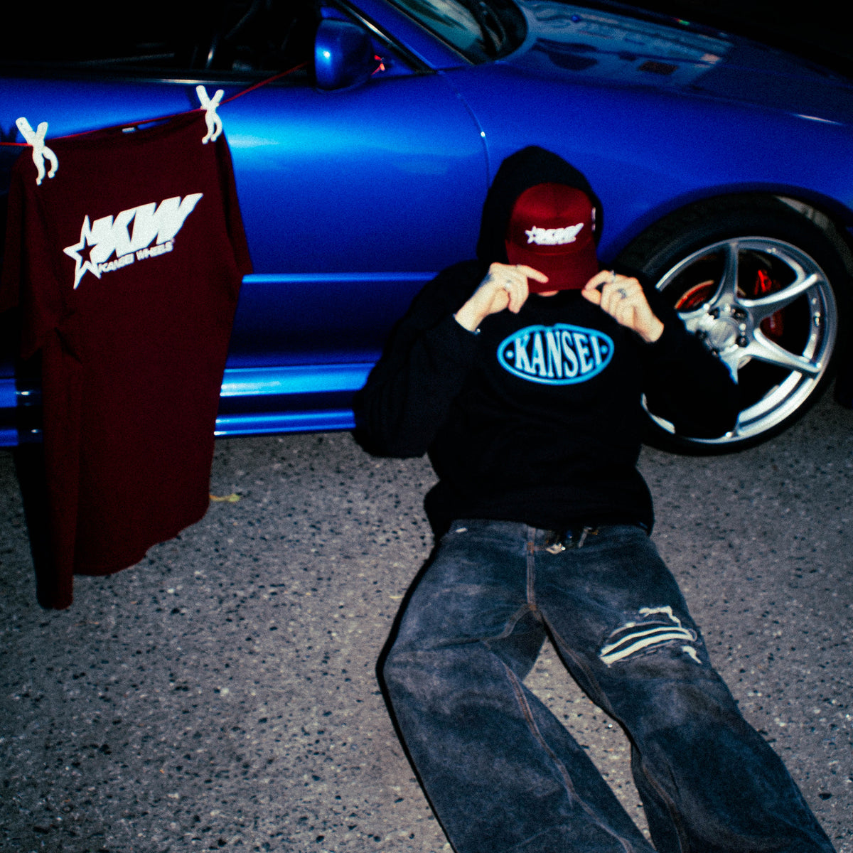 KANSEI STAR BURGUNDY HAT