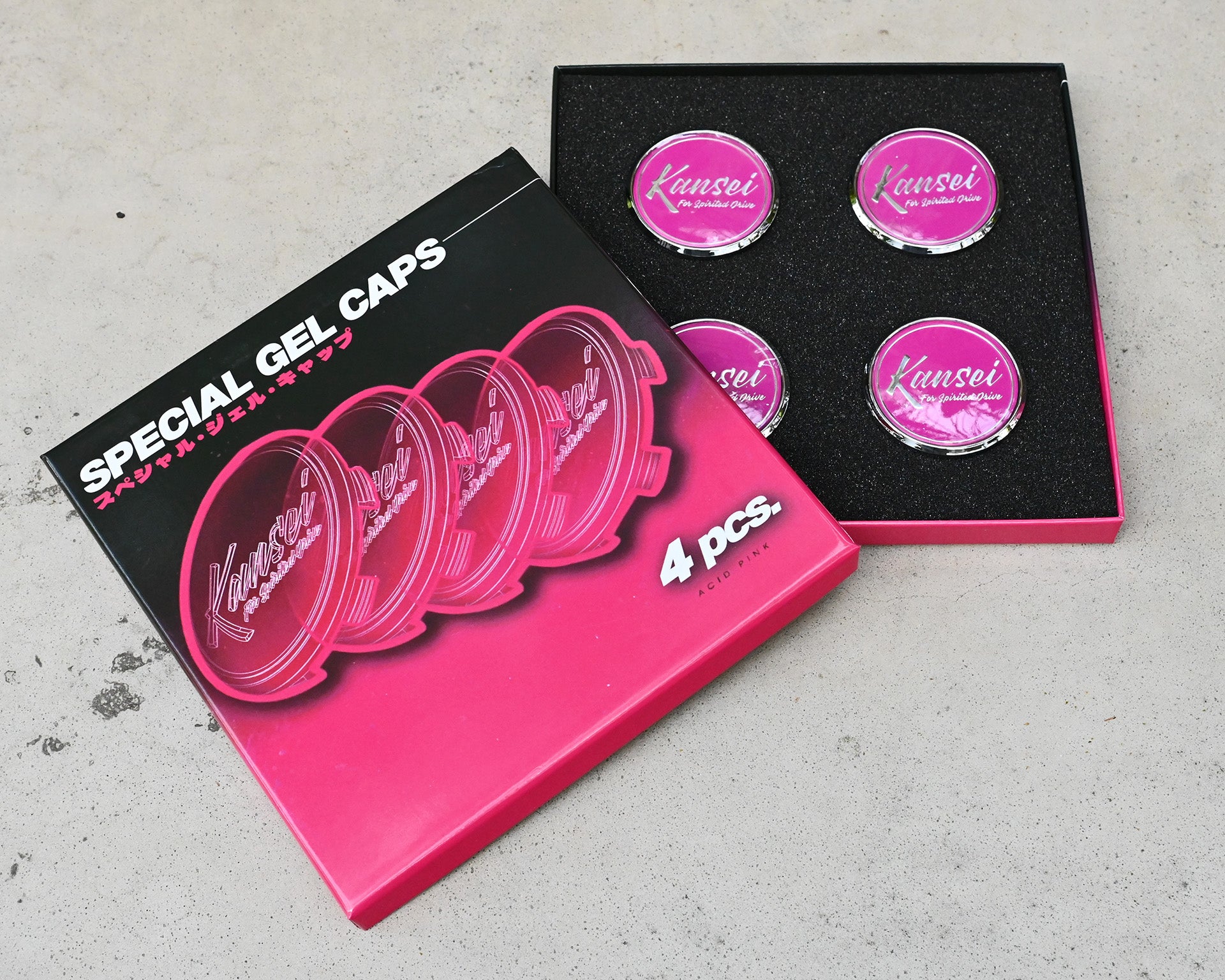 Special Edition Acid Gel Cap Boxed Set (4 pcs) – Kansei Wheels