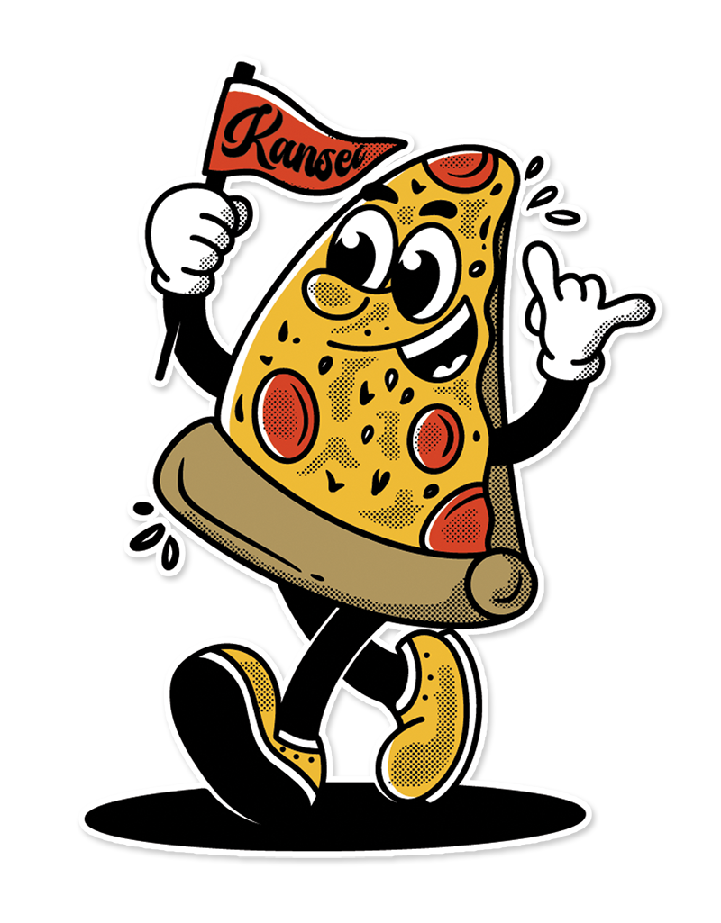 Pizza Dude Sticker