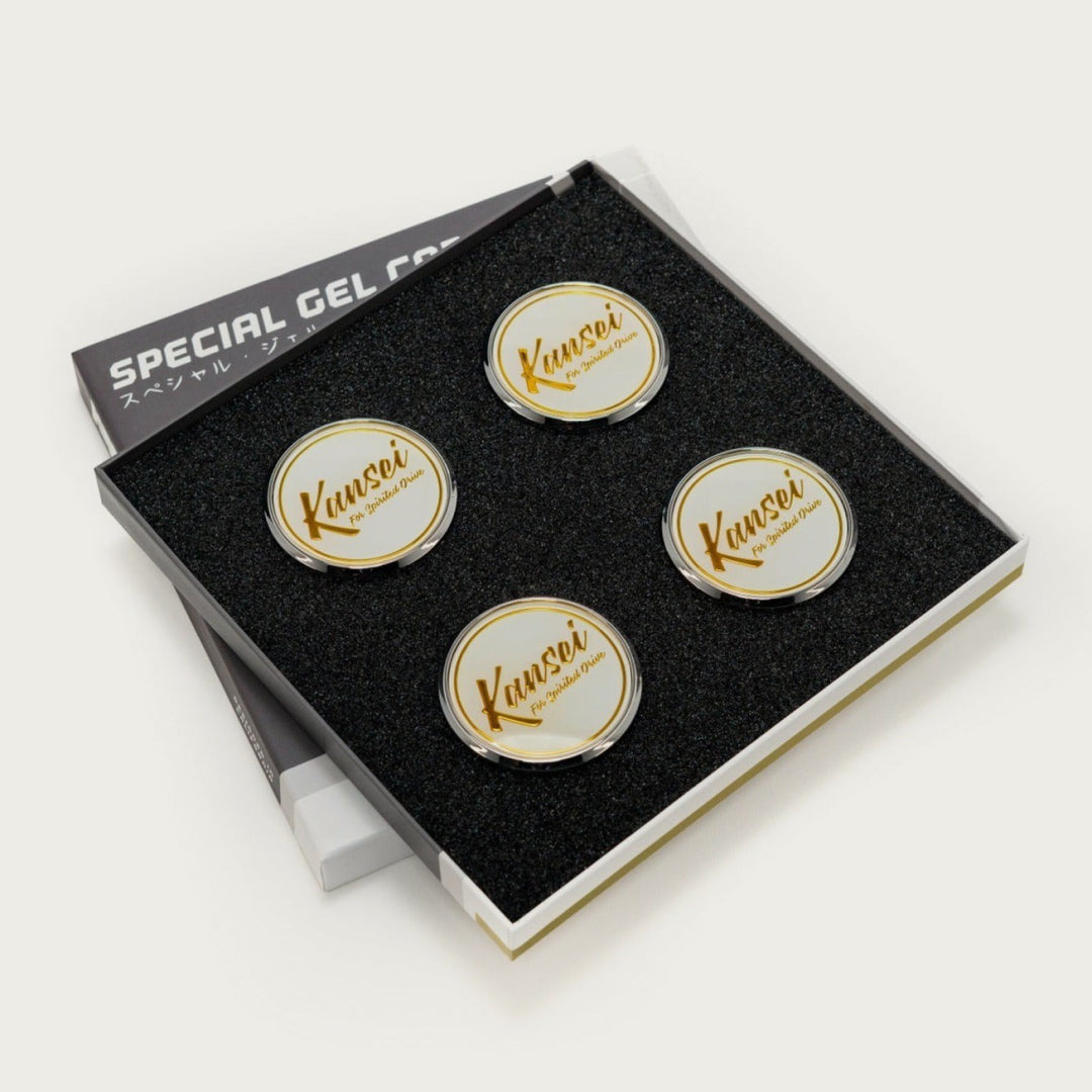 Special Edition Gold Gel Cap Boxed Set (4 pcs), White