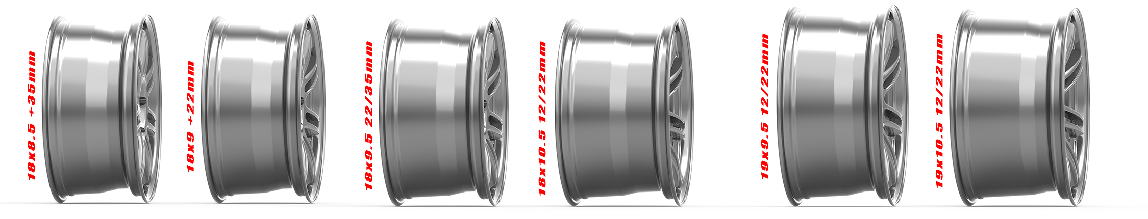 SEVEN - Gloss Gunmetal – Kansei Wheels
