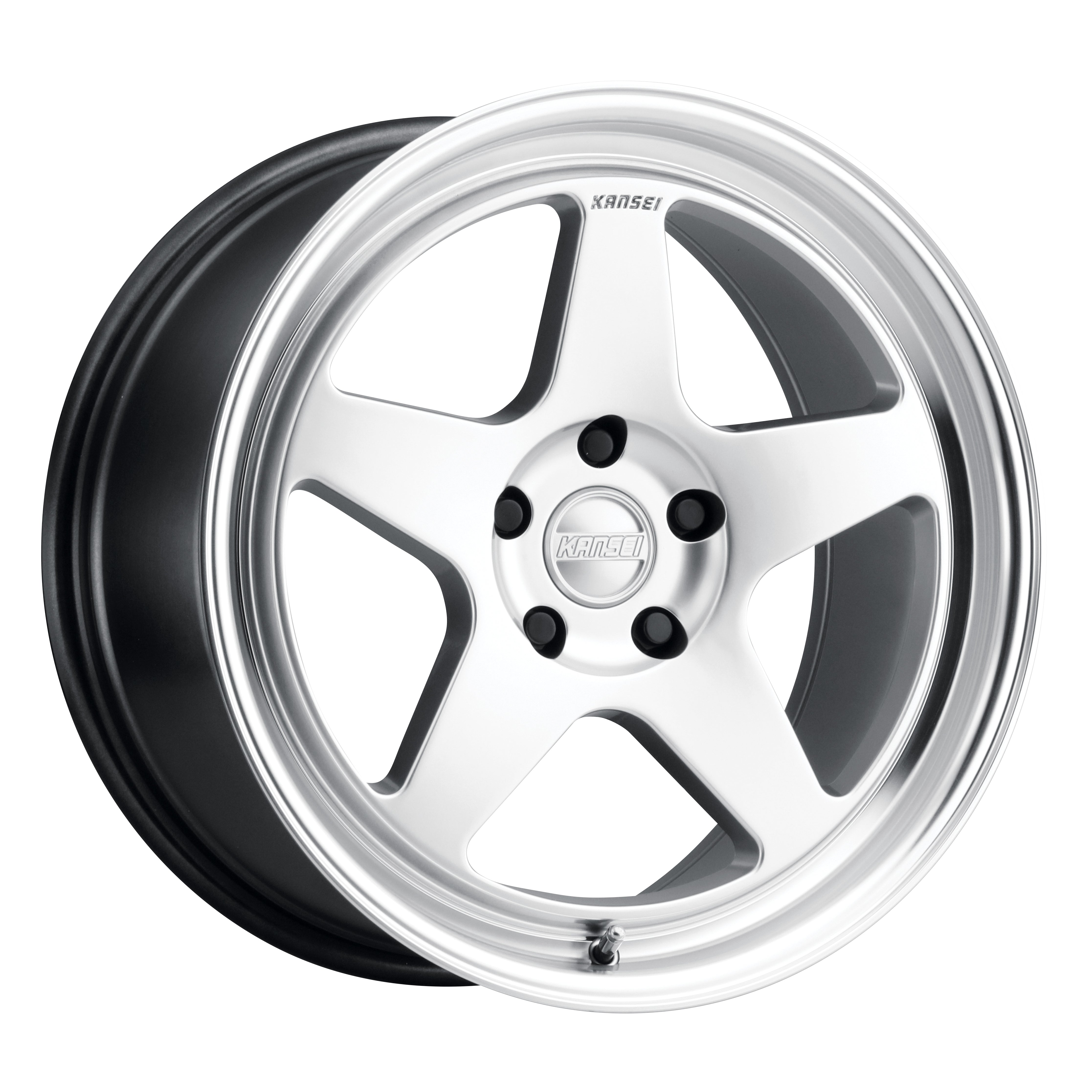 KNP - Hyper Silver with Bright Machined Lip – Kansei Wheels