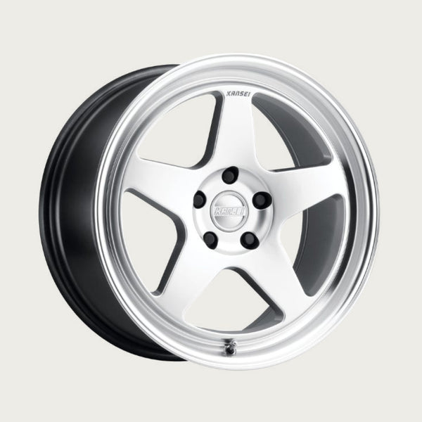 KNP - Hyper Silver with Bright Machined Lip, three-quarter view
