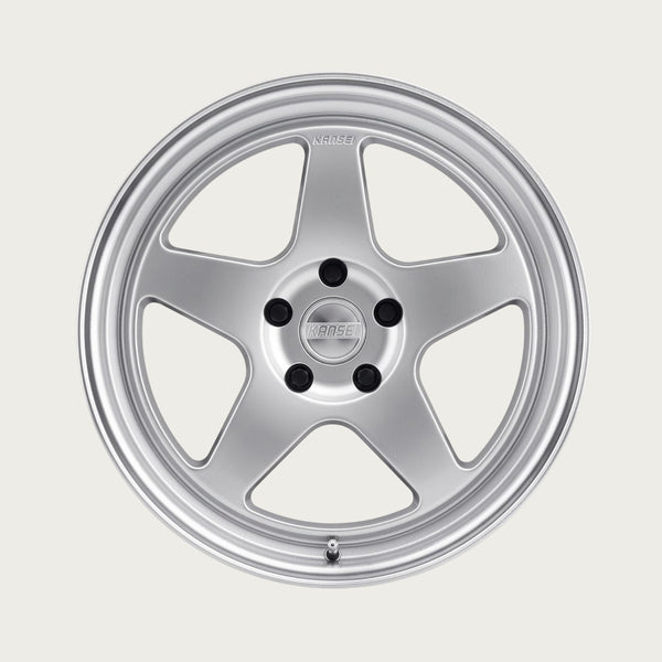 KNP - Hyper Silver with Bright Machined Lip, face-on view