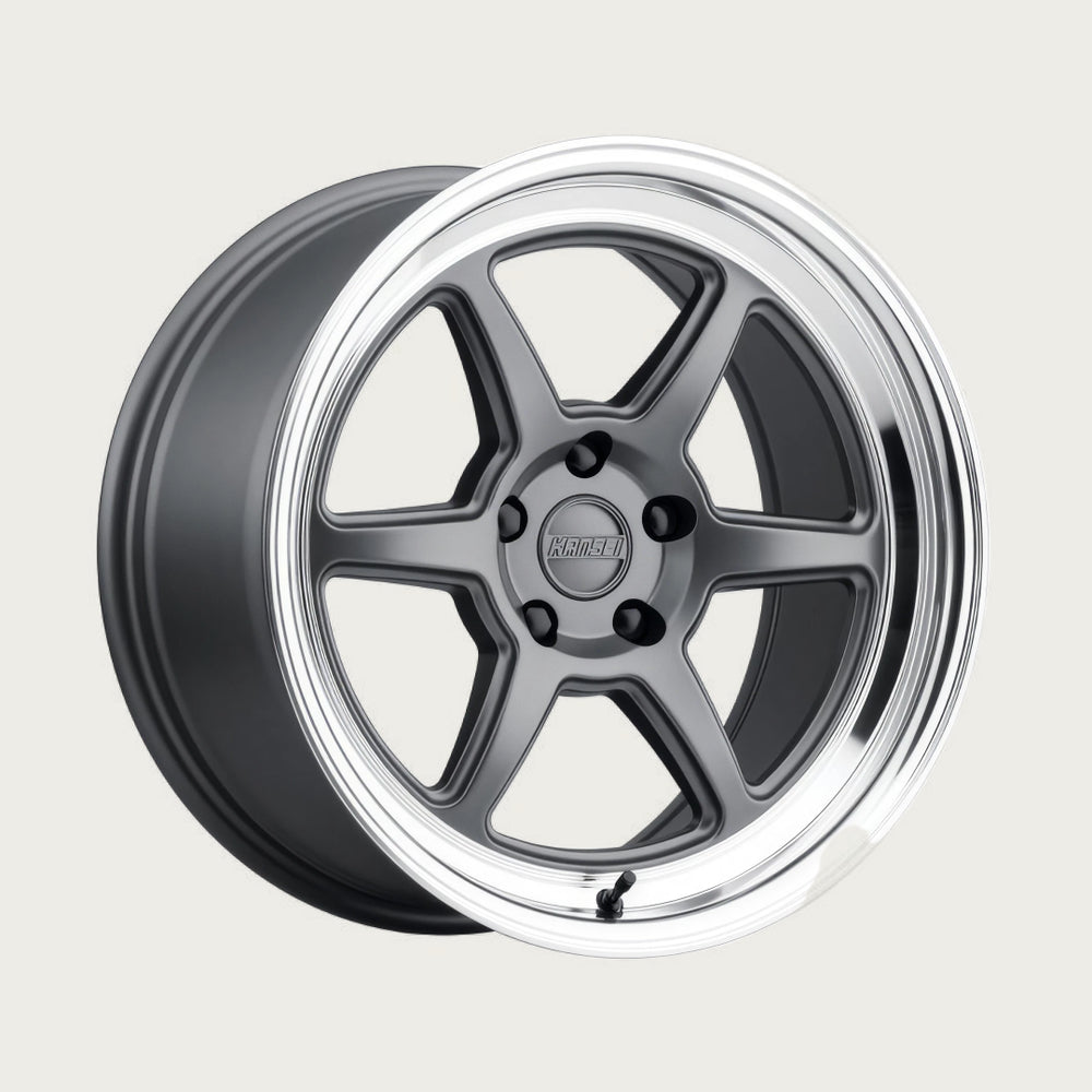 ROKU - Matte Grey with Bright Machined Lip, three-quarter view