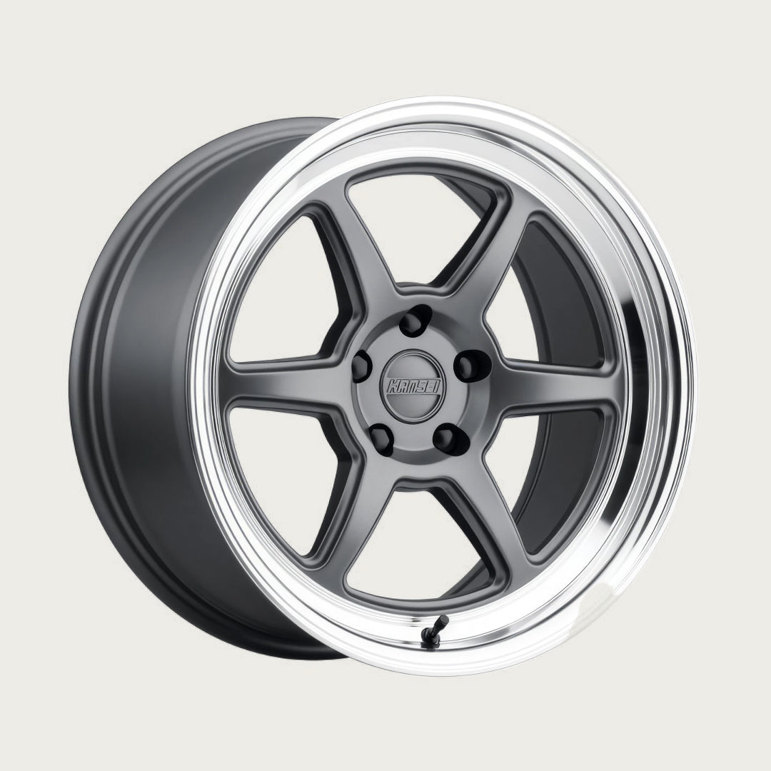 ROKU - Matte Grey with Bright Machined Lip, three-quarter view
