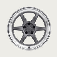 ROKU - Matte Grey with Bright Machined Lip, face-on view