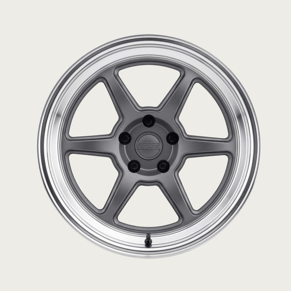 ROKU - Matte Grey with Bright Machined Lip, face-on view