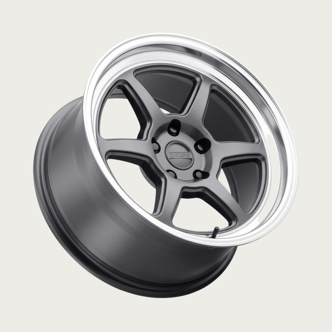 ROKU - Matte Grey with Bright Machined Lip, laid flat