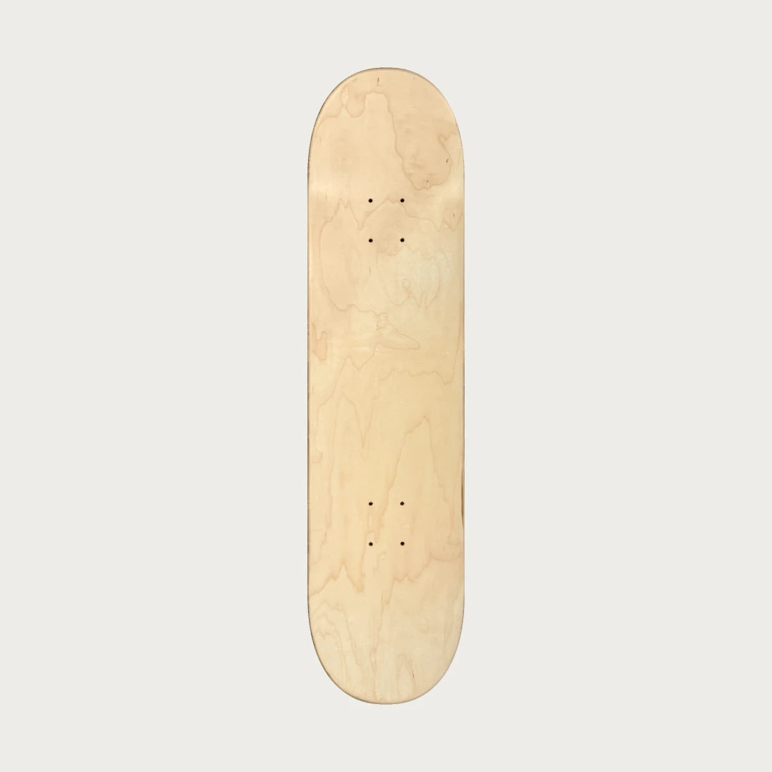 Kansei Yellow/Green SK8 Deck, nose close-up