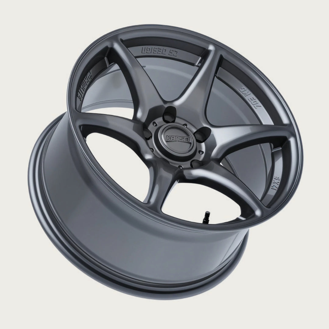 TANDEM - Gloss Gunmetal, laid flat
