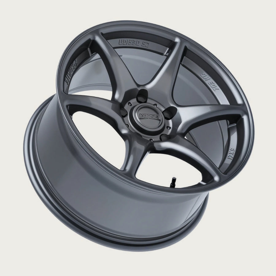 TANDEM - Gloss Gunmetal, laid flat