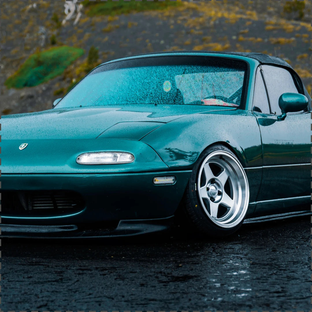 KNP 15" - Hyper Silver Machined Lip, on a car