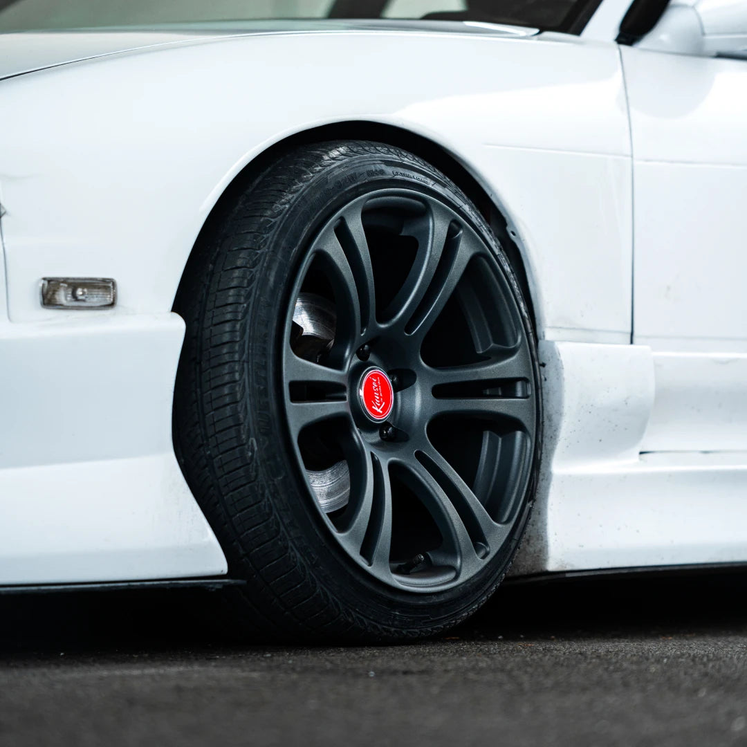 NEO - Satin Gunmetal, on a car