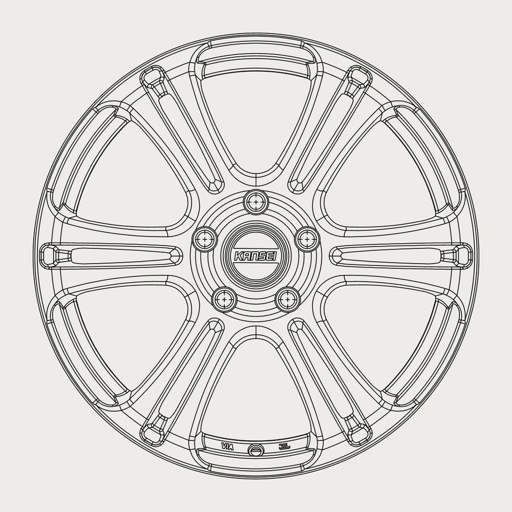 NEO - Satin Gunmetal line art