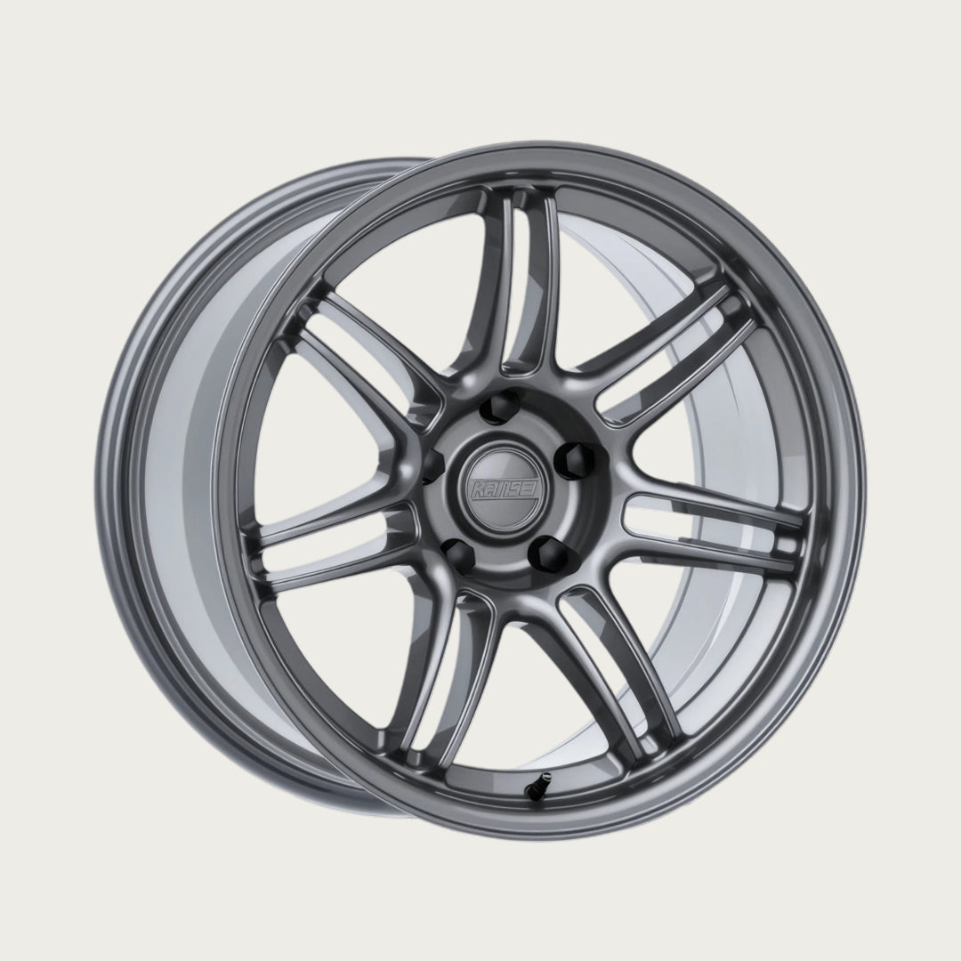 SEVEN - Gloss Gunmetal, three-quarter view