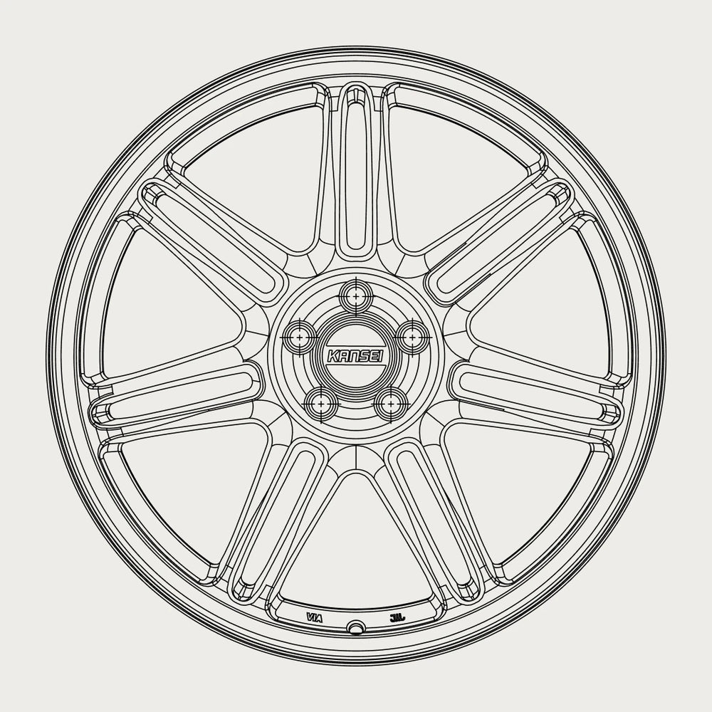 SEVEN - Hyper Silver line art