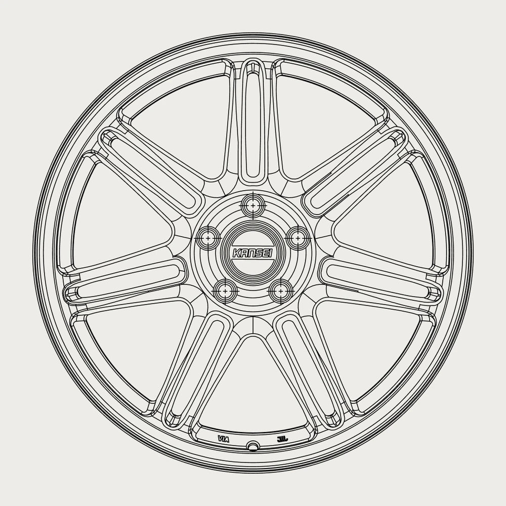 SEVEN - Hyper Silver line art