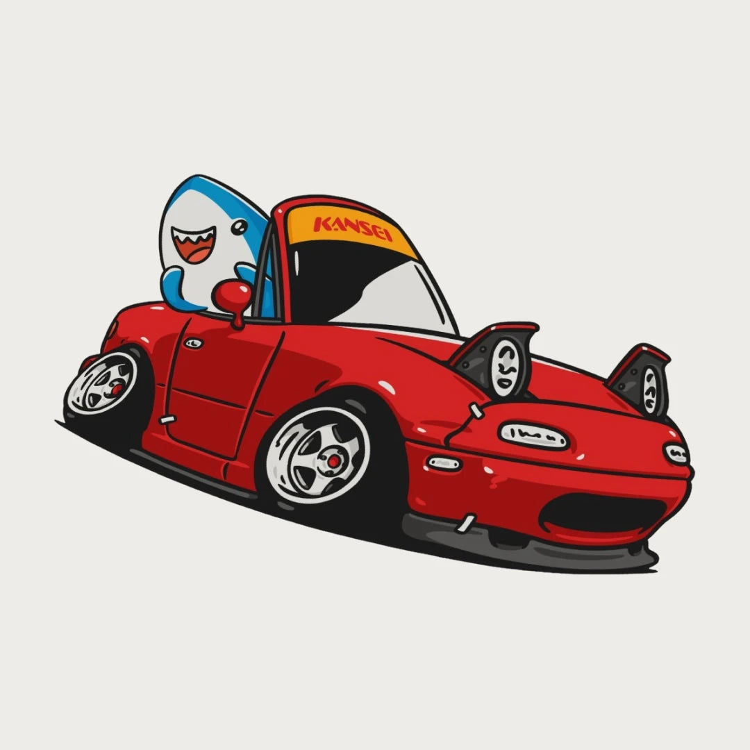 Shark Miata Sticker