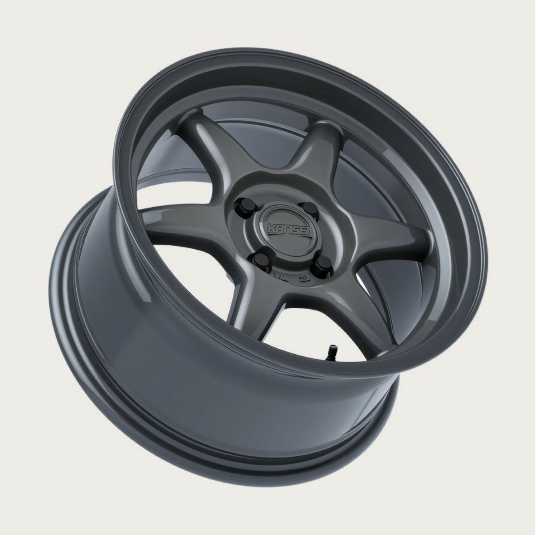 TANDEM 15" - Gloss Gunmetal, laid flat