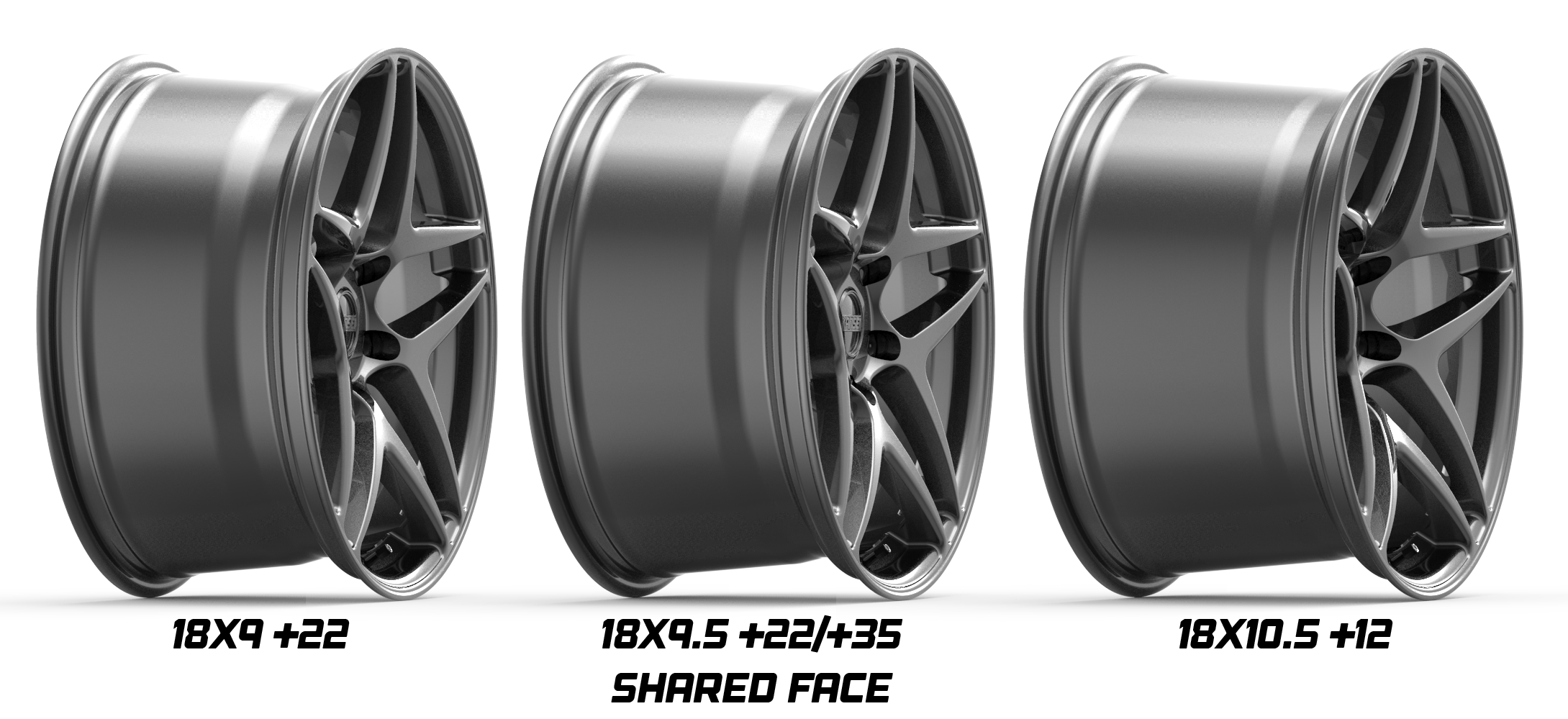 ASTRO - Gloss Gunmetal – Kansei Wheels ASTRO - Gloss Gunmetal – Kansei Wheels