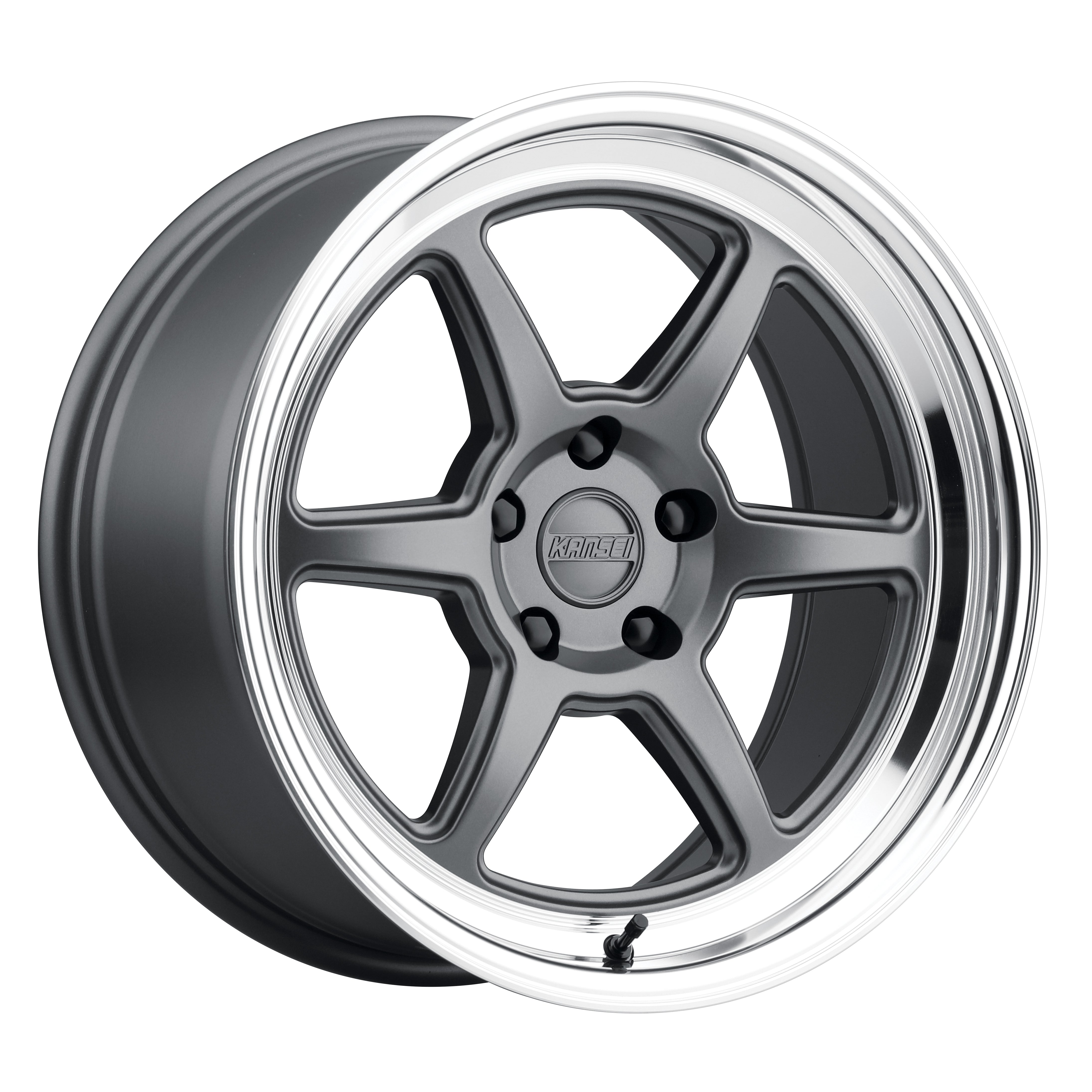 *ROKU - Matte Grey with Bright Machined Lip (18X9 | 5X100 | 12 |  K14G-189016+12)